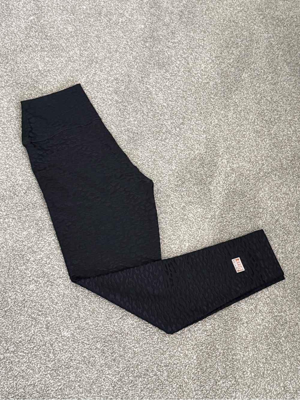Zumba Fitness Black Textured High-Rise Leggings